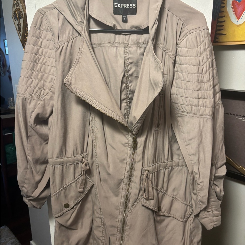 Express Women's Beige Utility Jacket